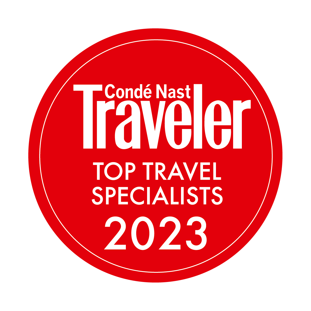 2023 Condé Nast US Travel Specialists Seal